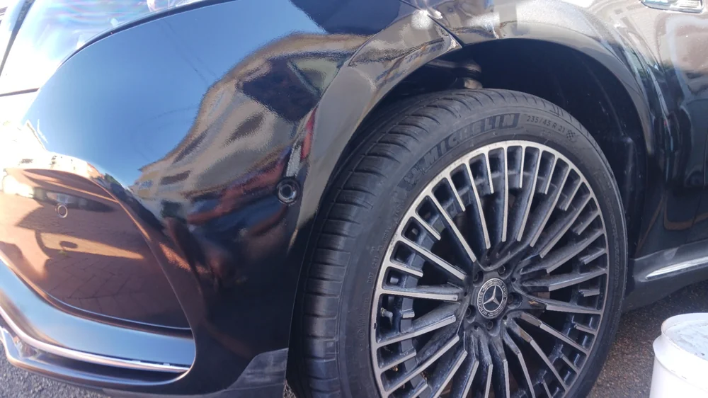 Before mobile paint repair